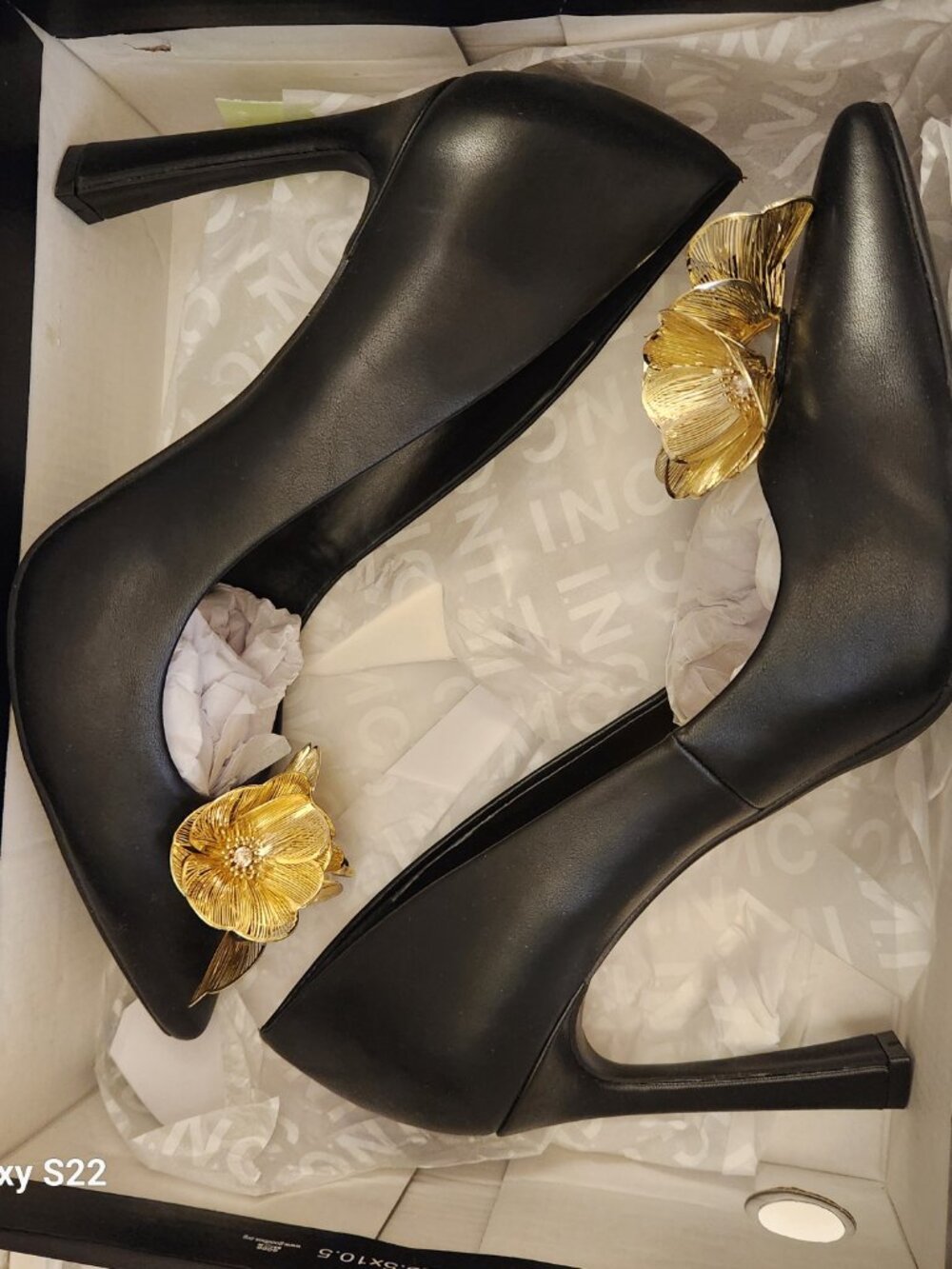 INC "Kaleiap" Black Beauty Heels. Embellished. NIB. Size 10 - Picture 11 of 11